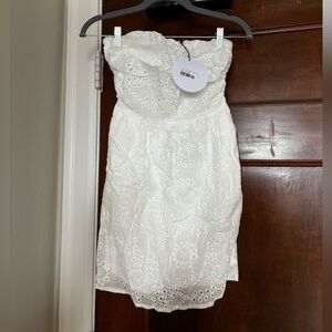 Princess Polly Strapless Linen Dress